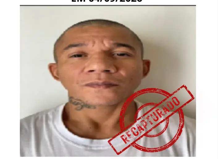 Imagem da notícia Preso é recapturado após fuga da Unidade Prisional de Trairi; dois estão foragidos