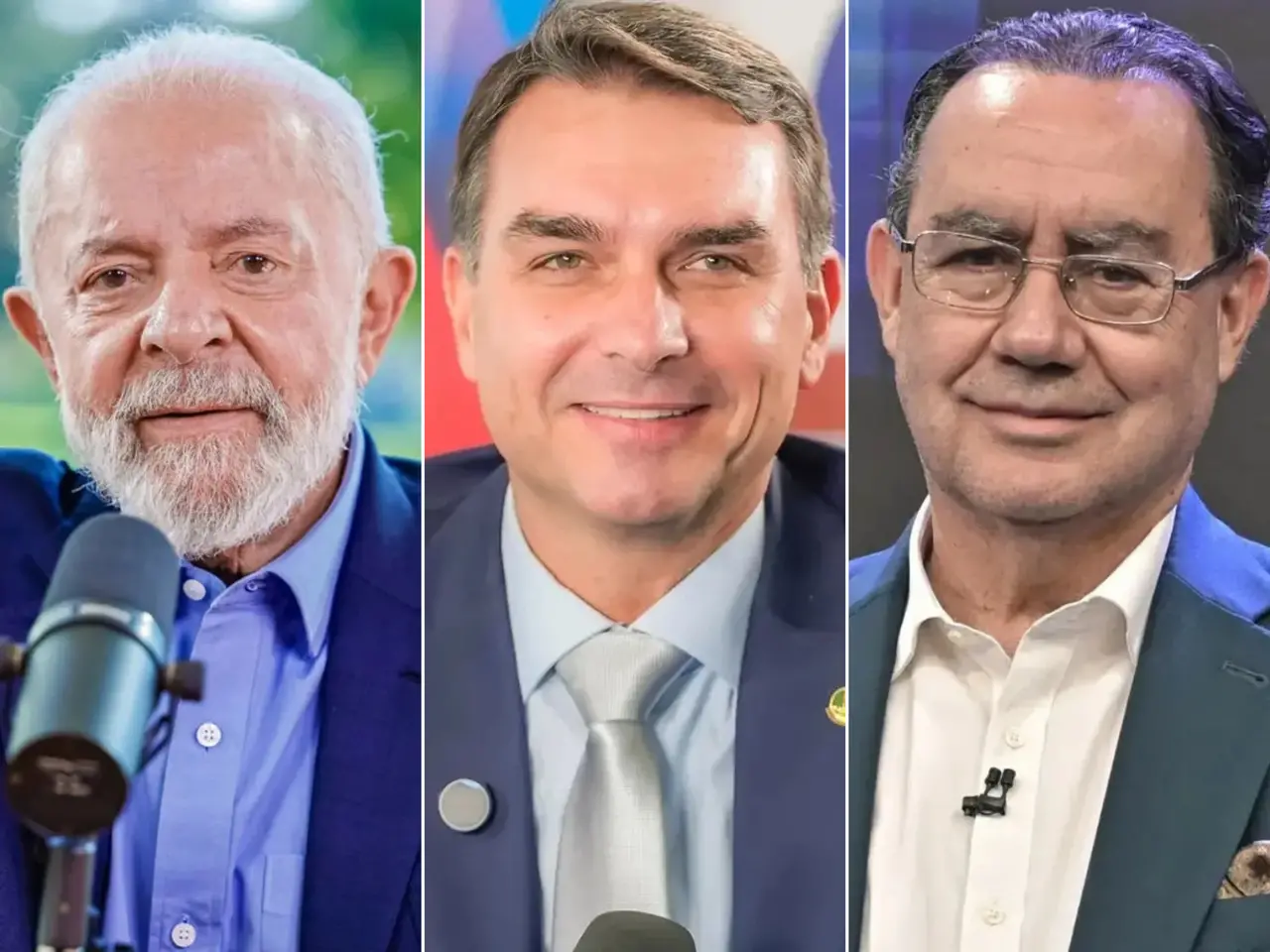 Imagem da notícia Pesquisa Quaest: Lula tem 36%, Flávio 29% e Cury 8% em cenário de 1º turno