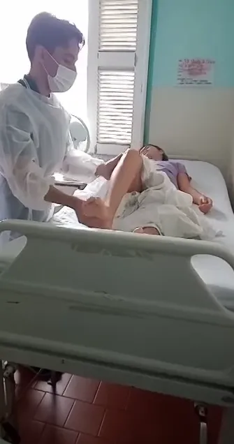 Francisca Vanda de 38 anos  internada na Santa Casa de Sobral.