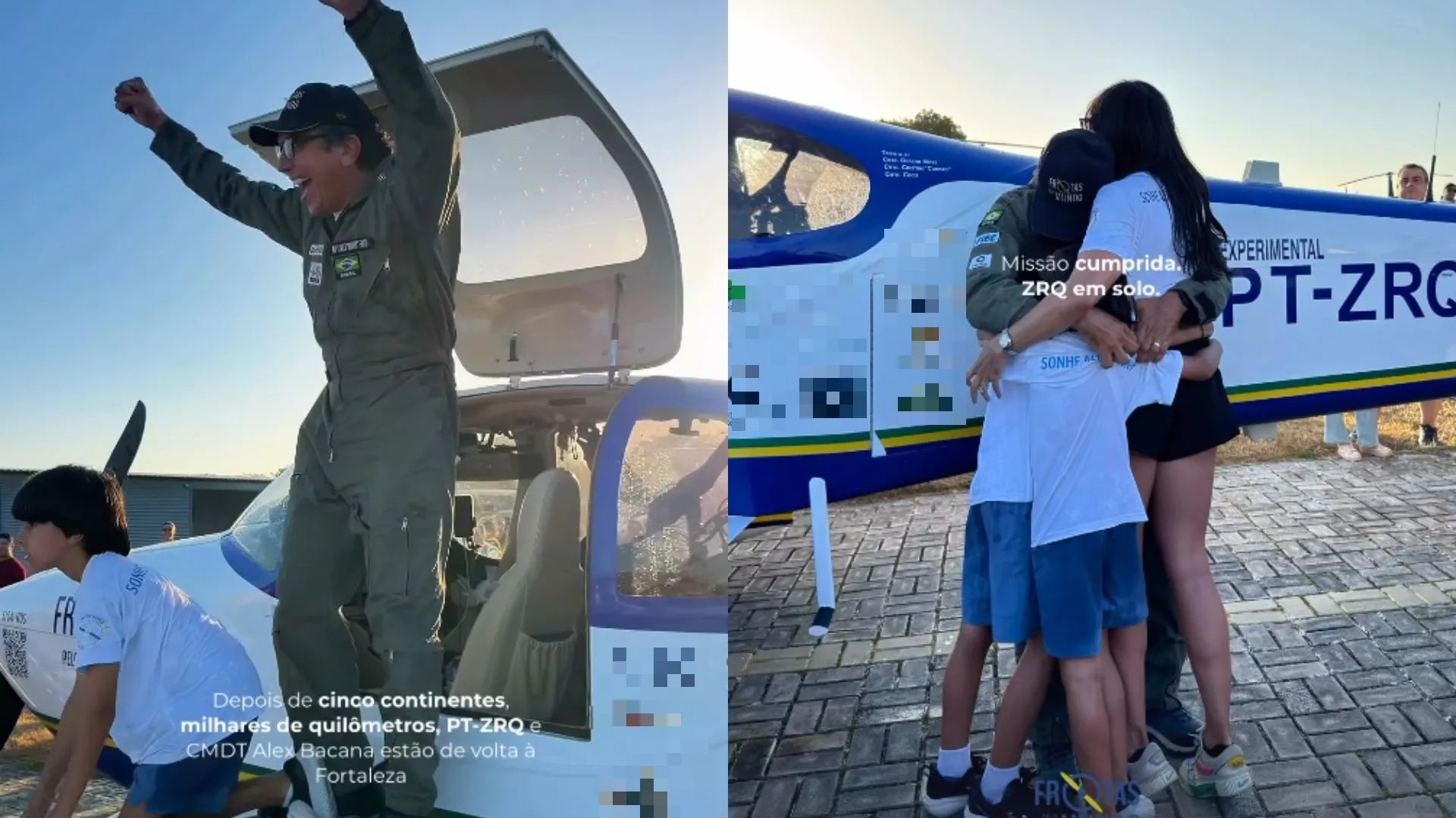 Alexandre percorreu os cinco continentes a bordo de um avião Van's RV-10.
