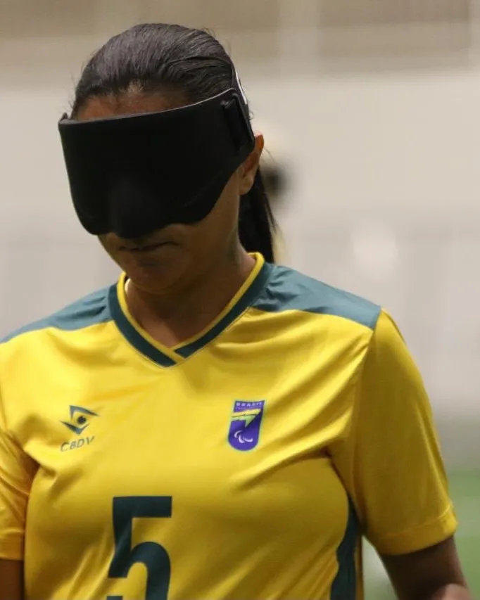Andreza Lima, atleta do futebol de cegos, outra modalidade que também está no ParaSesc.
