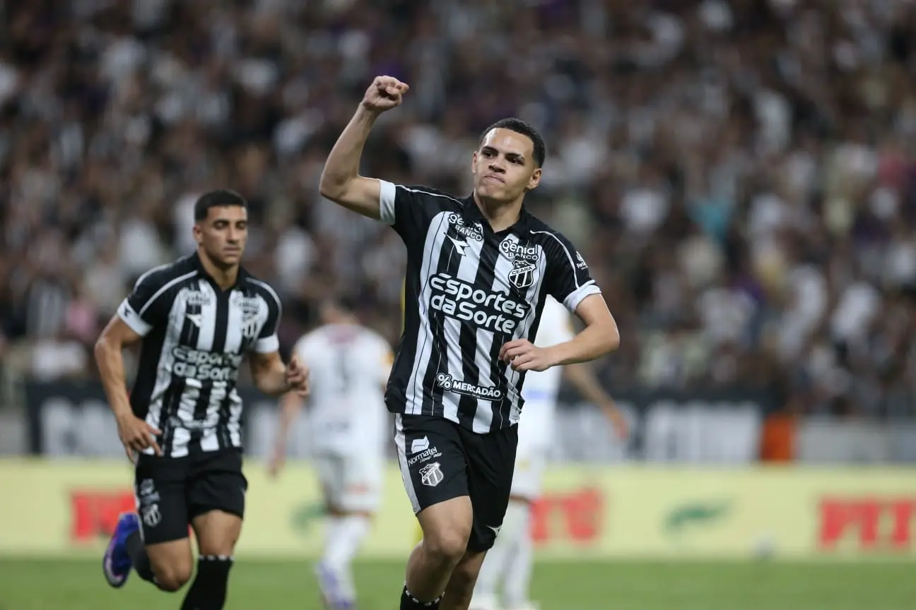 Imagem da notícia Melk se torna artilheiro do Ceará em 2026 e se isola como goleador do Vovô na Série B