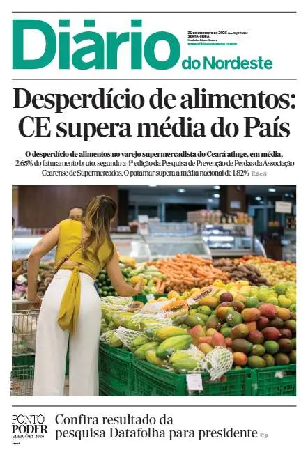 Capa da edição do dia