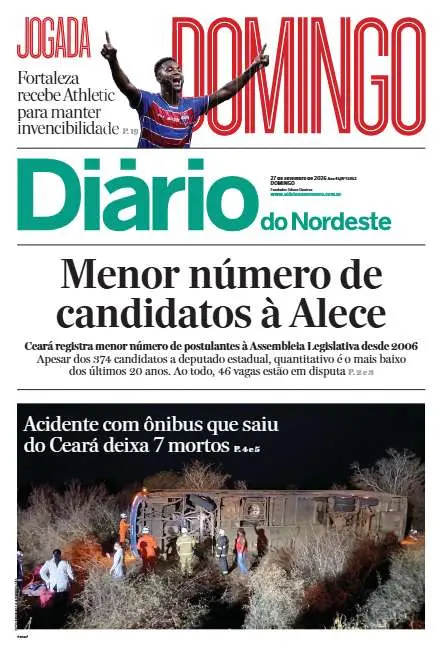 Capa da edição do dia