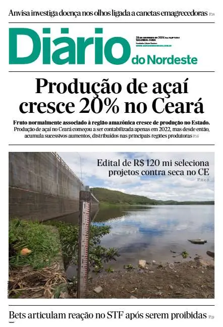 Capa da edição do dia