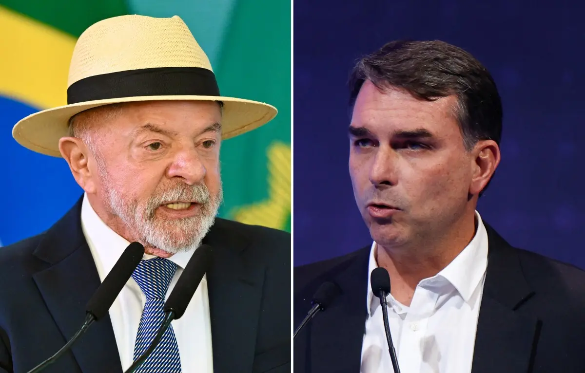 Imagem da notícia Datafolha: Lula tem 42% de intenção de voto no 1º turno, e Flávio Bolsonaro, 38%