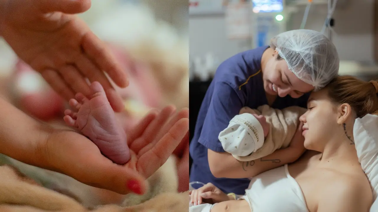 Imagem da notícia Mari Fernandez e Júlia Ribeiro anunciam nascimento da filha Isabela