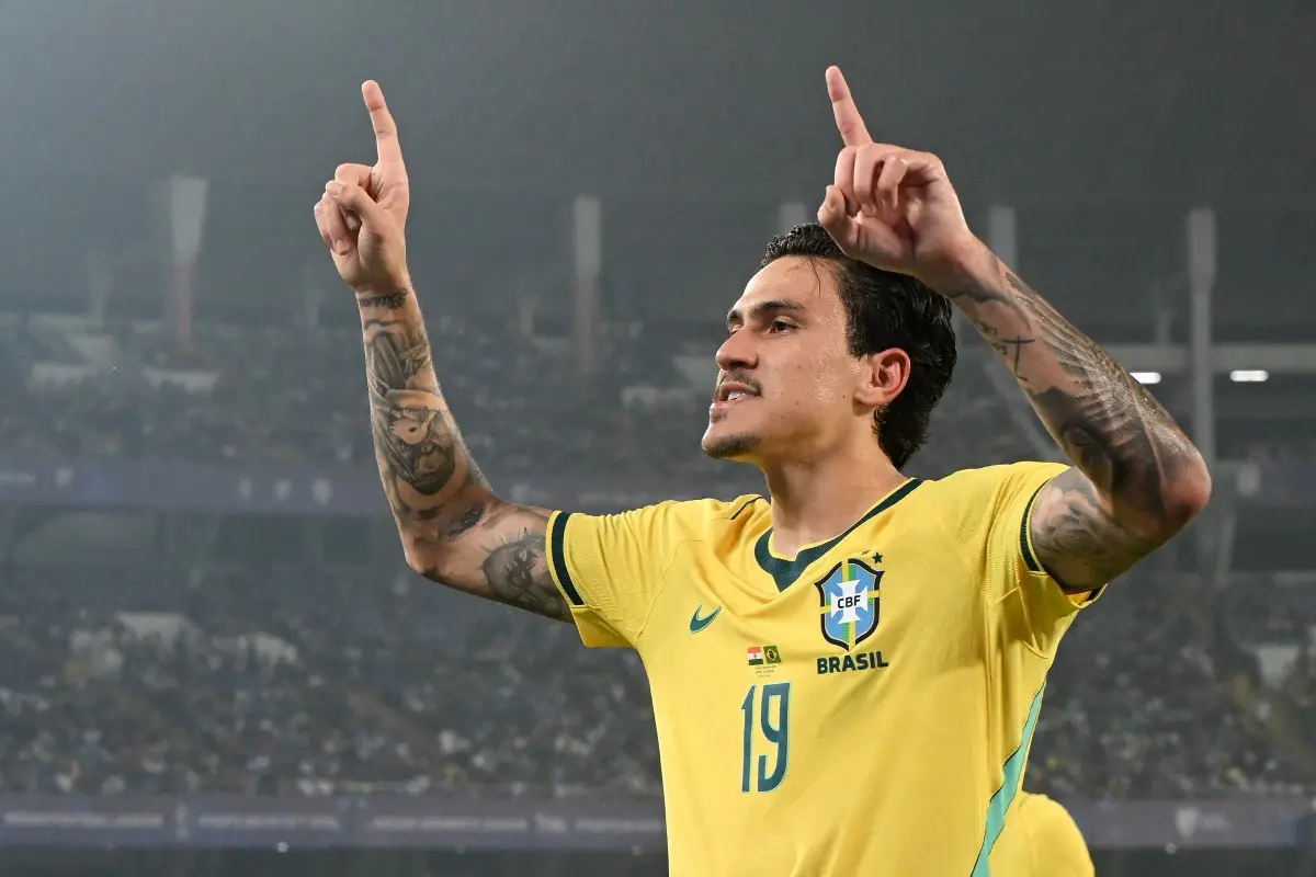 Imagem da notícia Brasil goleia Índia por 4 a 0 e encerra Data Fifa com vitória em Calcutá