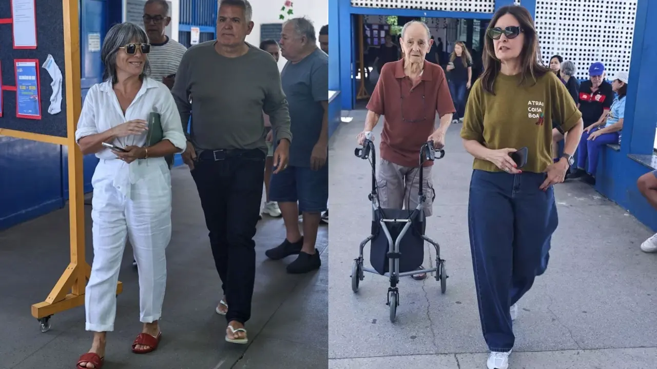 Imagem da notícia Famosos vão às urnas neste domingo (4); veja fotos 