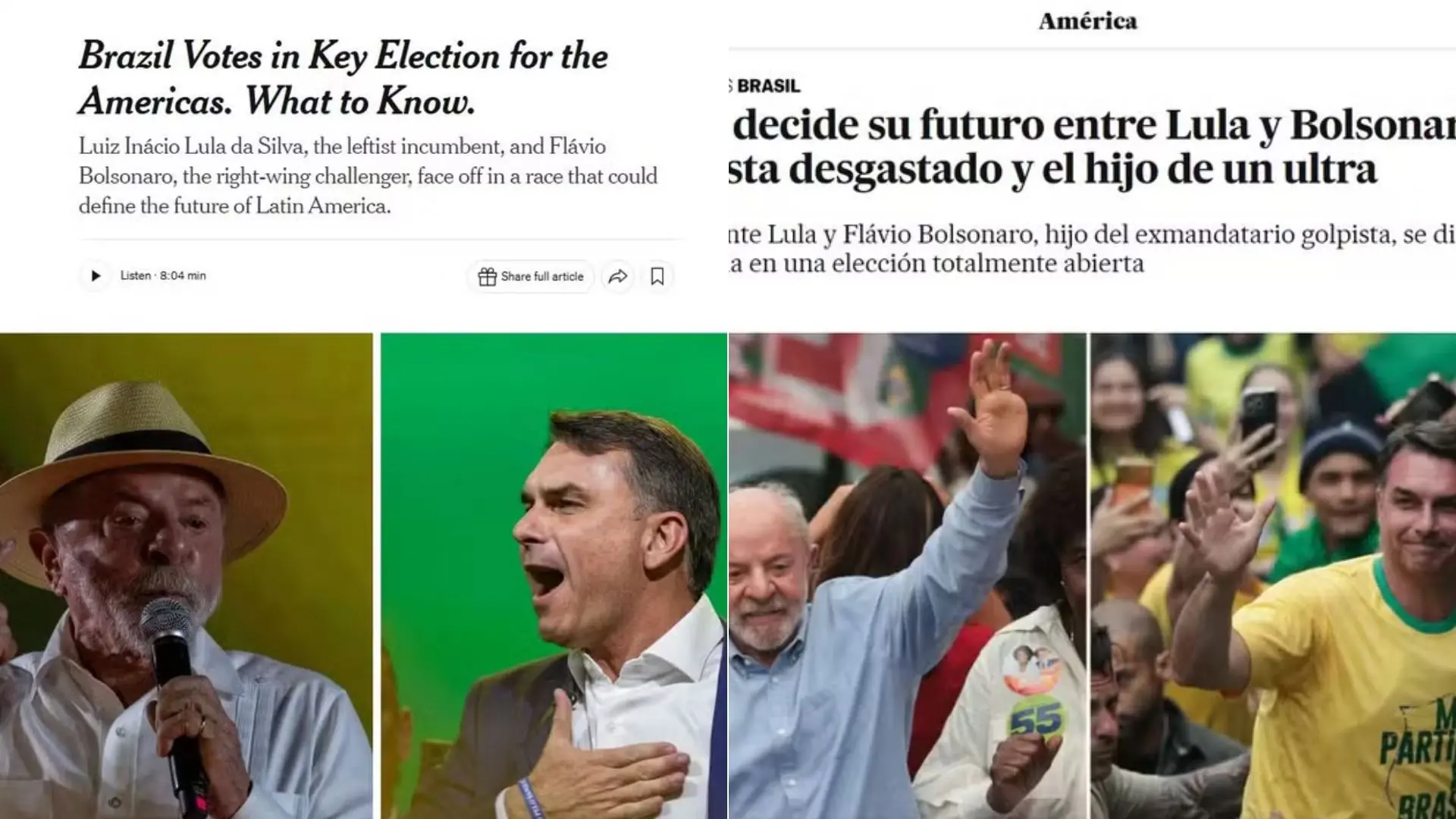 Imagem da notícia Imprensa internacional repercute eleições no Brasil e destaca 'polarização política'