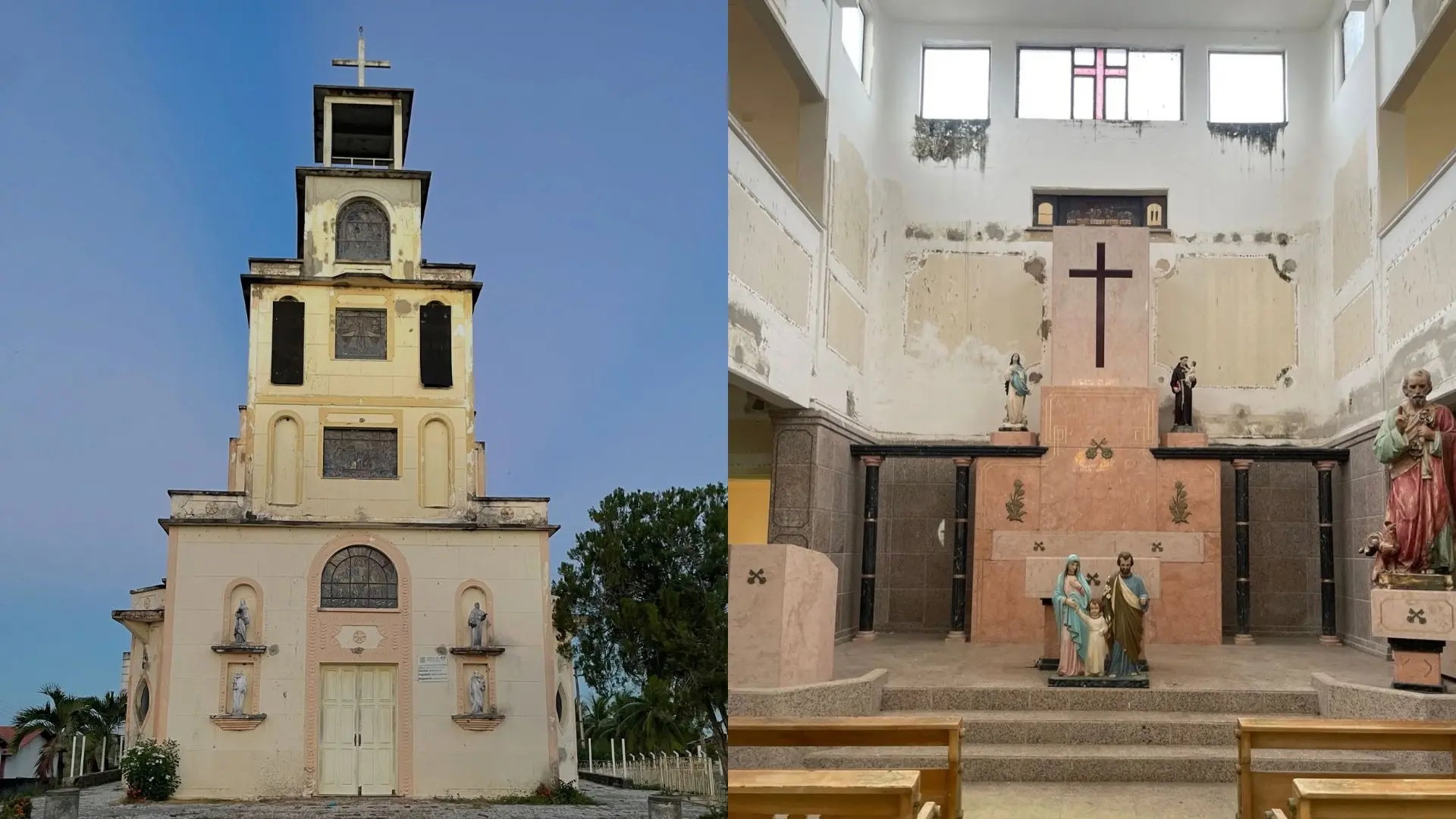 Imagem da notícia Capela de São Pedro em Pacajus tem sacrário e peças de bronze furtadas após arrombamento