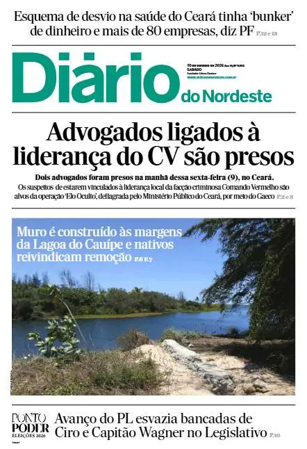 Capa da edição do dia
