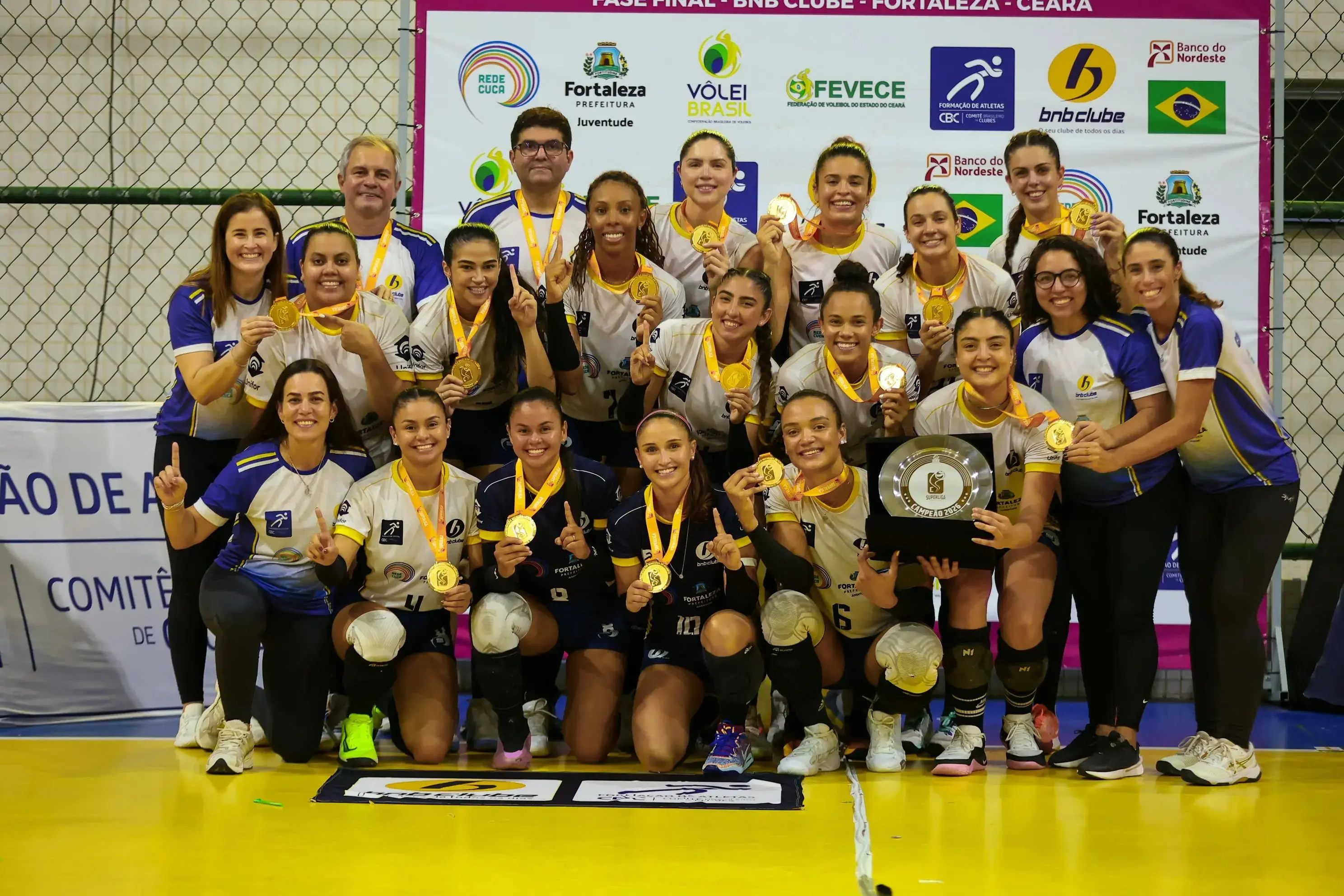 Imagem da notícia Com acesso garantido, BNB Rede Cuca Vôlei conquista título da Superliga C feminina