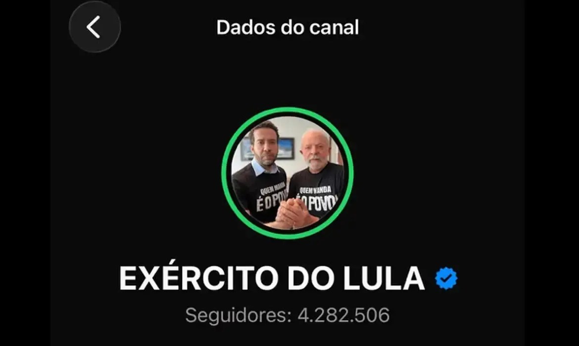 Imagem da notícia Canal 'Exército do Lula' sai do ar e deve retornar em 48 horas