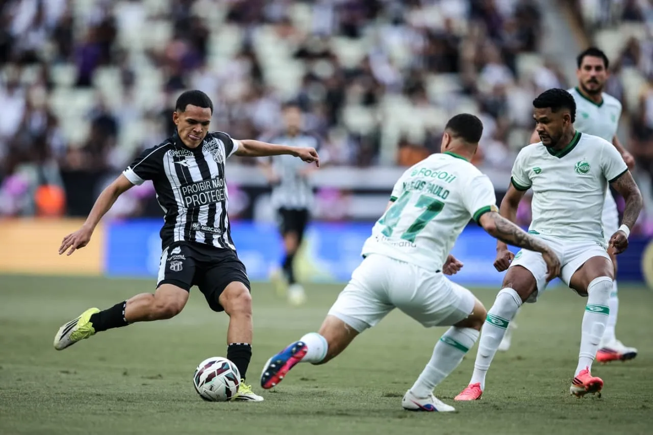 O Ceará fez um jogo equilibrado com o Juventude e arrancou um empate