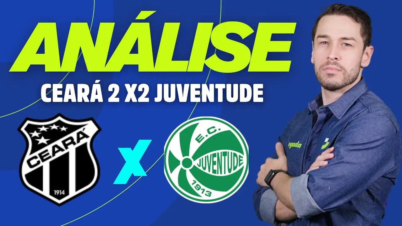 Imagem da notícia Ceará 2x2 Juventude: veja a análise do comentarista da Verdinha