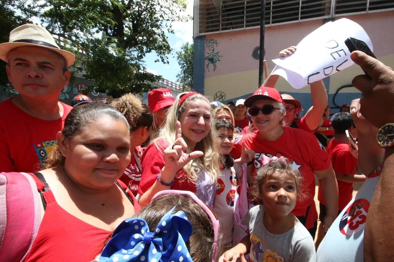 Luizianne Lins (Rede) promoveu dois atos em Fortaleza neste fim de semana.