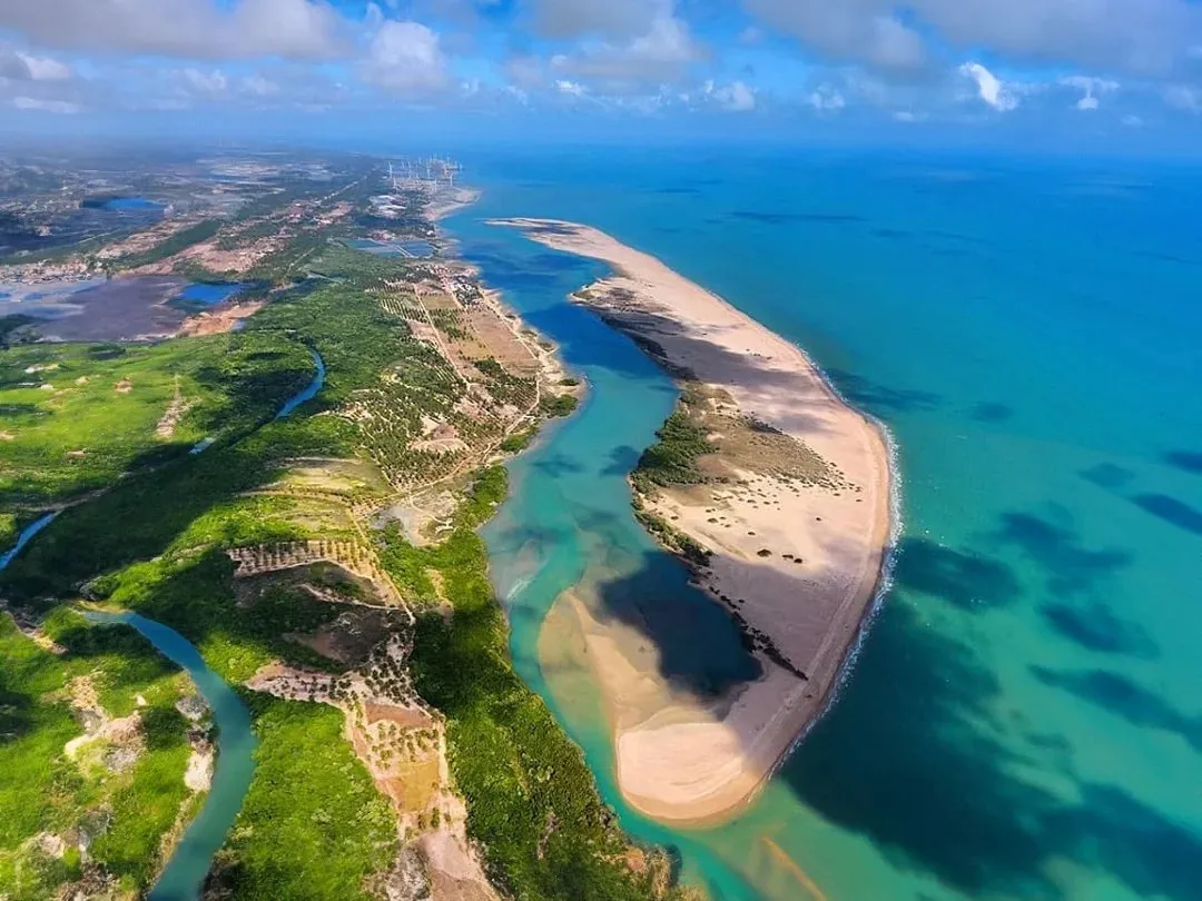 Ilha do Guajiru, na cidade de Itarema, no Ceará