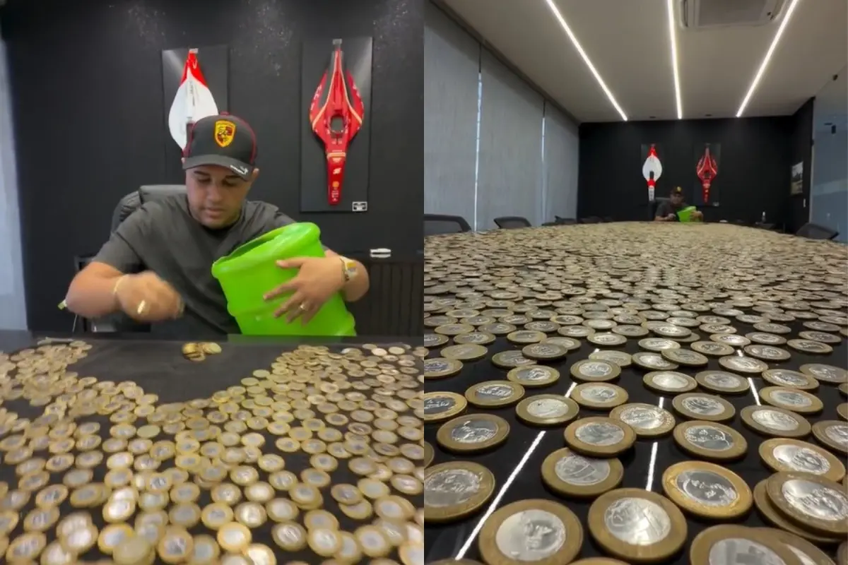 Imagem da notícia VÍDEO | Cearense paga parte de Hilux com moedas de R$ 1, e vendedor passa 8 horas contando dinheiro