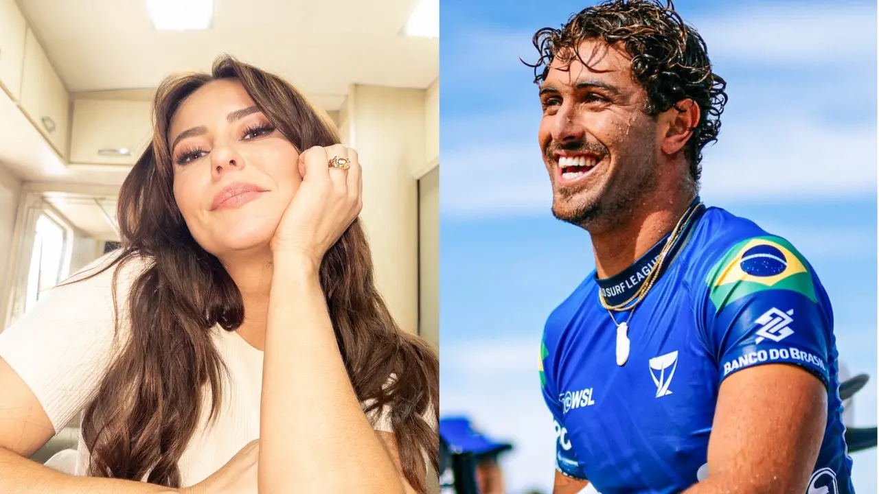 Imagem da notícia Suposto novo affair de Paolla Oliveira, surfista João Chianca disputou Olimpíada e é irmão de ex-BBB