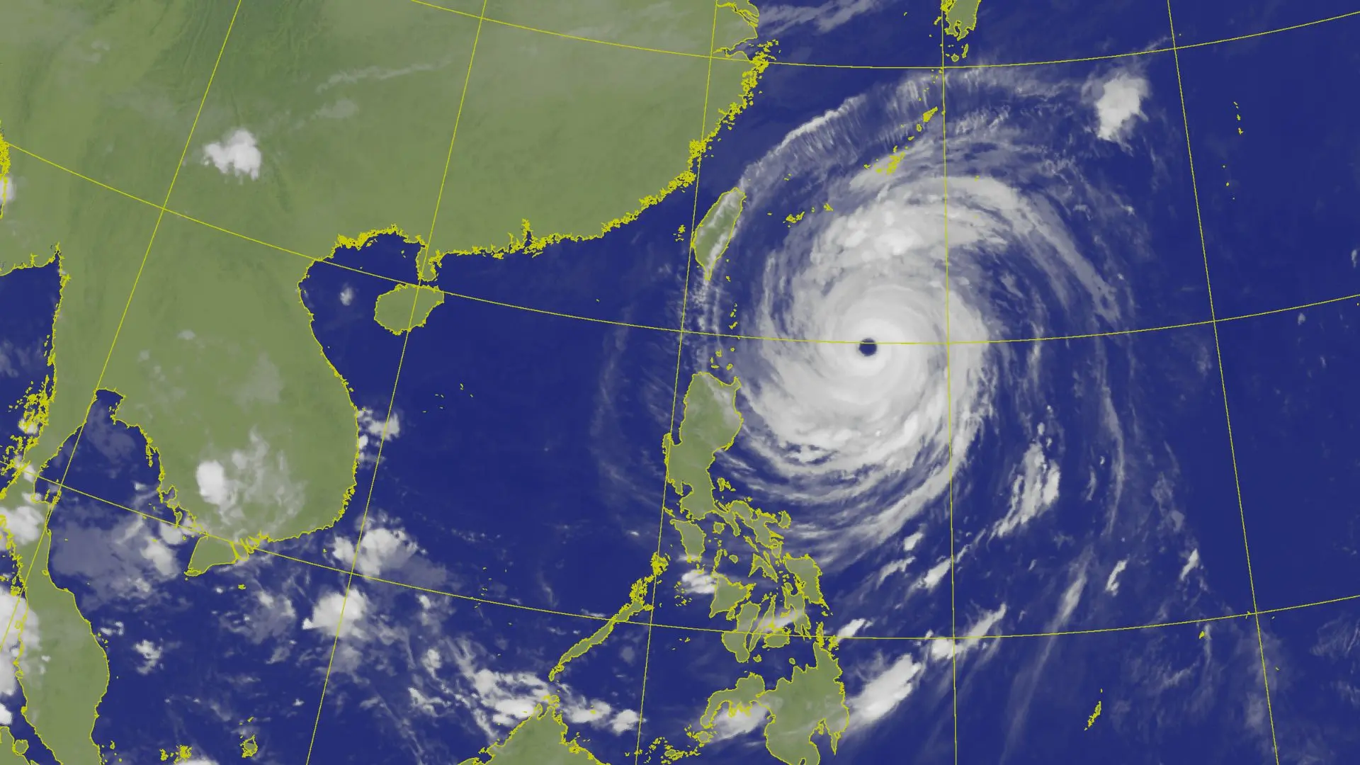 Imagem da notícia Supertufão Champi se aproxima de Taiwan com ventos de cerca de 245 km por hora