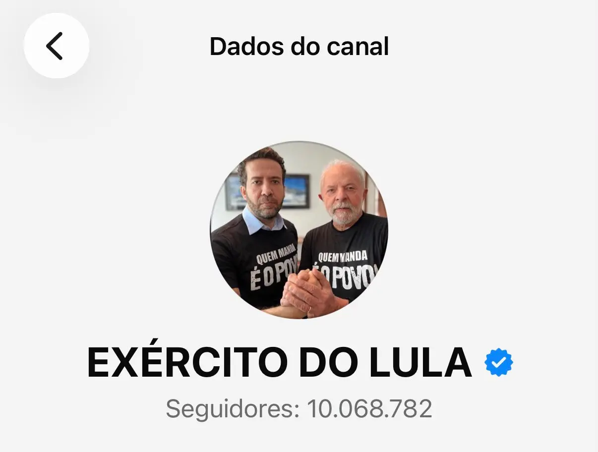 Imagem da notícia Ministro do TSE atende PT e proíbe decisão que tire canal 'Exército do Lula' do ar