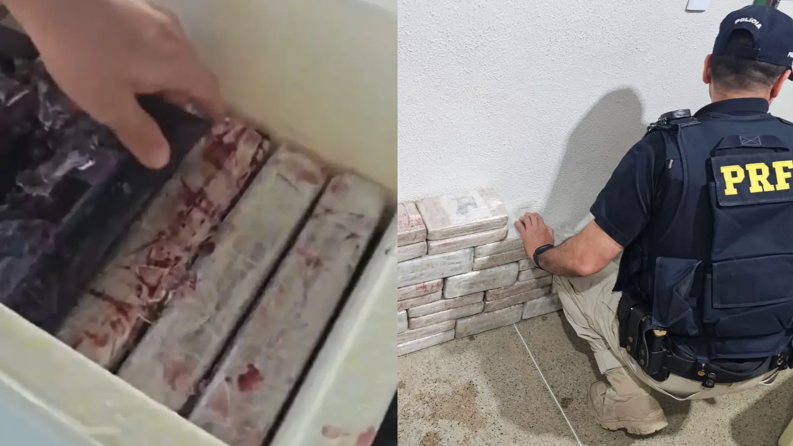 Imagem da notícia Cocaína avaliada em até R$ 5,5 mi é apreendida escondida com açaí em São Gonçalo do Amarante