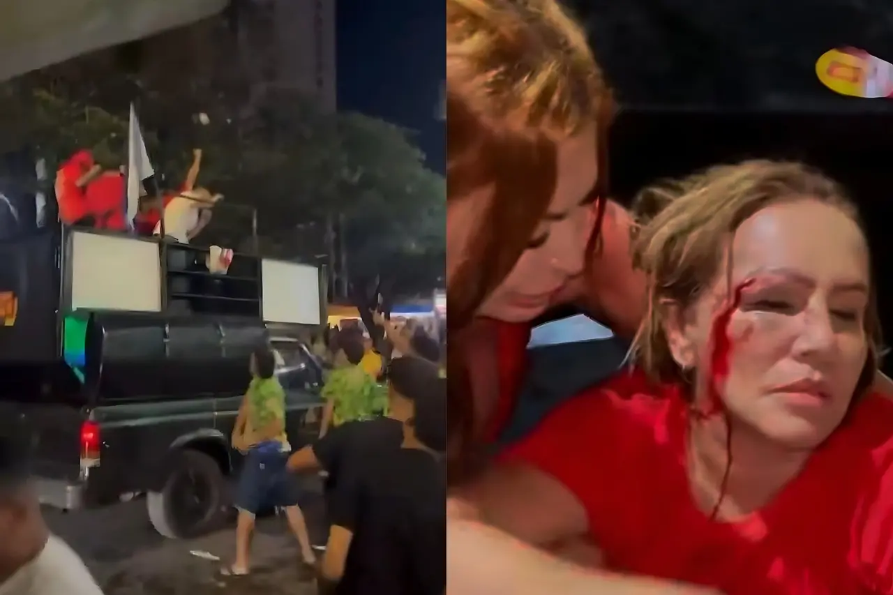 Imagem da notícia Vídeo: vereadora do PT Iara Pimentel é agredida durante ato em Minas Gerais 
