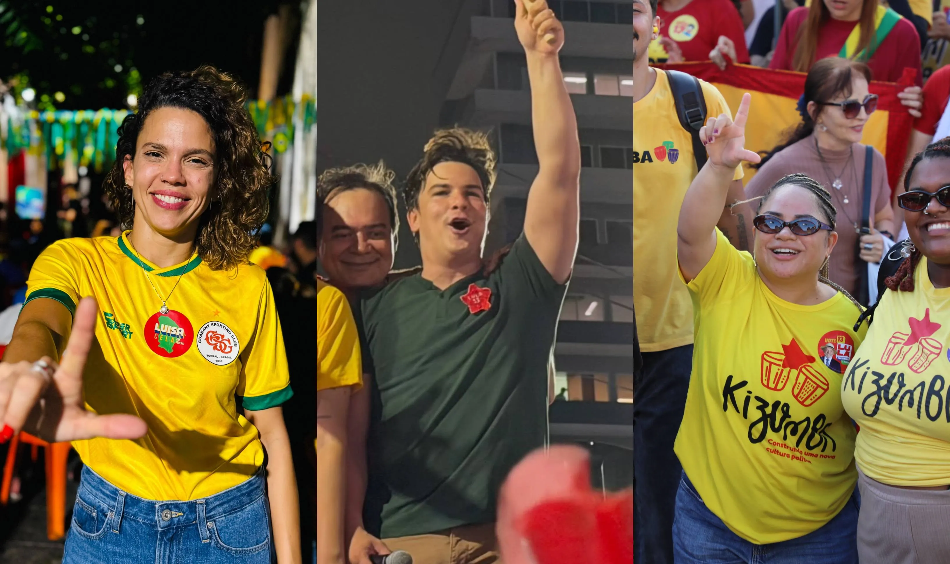 Luísa Cela, Gabriel Biologia e Mari Lacerda também foram destaque na campanha do Ceará neste 2º turno da disputa presidencial.
