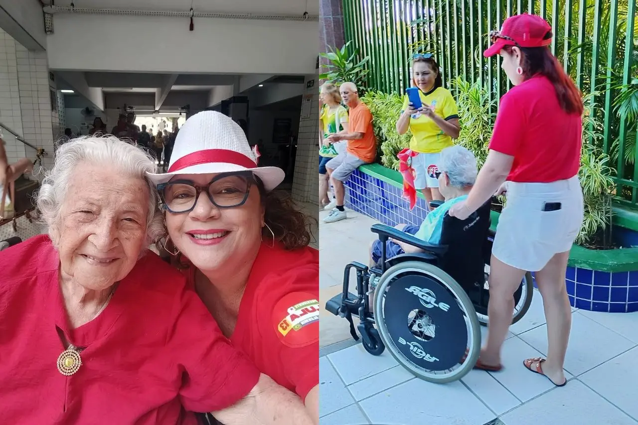 Imagem da notícia Idosos comparecem às urnas e familiares se mobilizam para que exerçam o direito ao voto no 2º turno