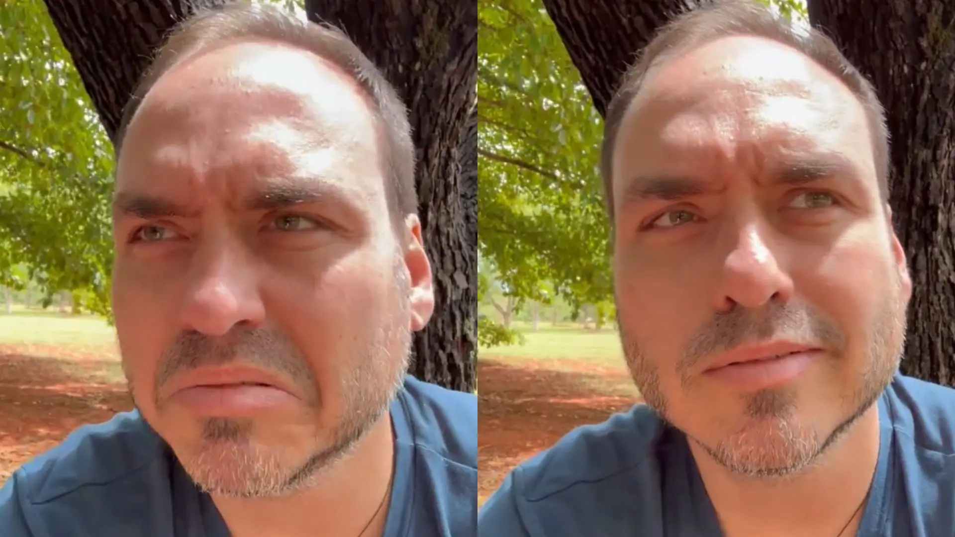 Imagem da notícia Carlos Bolsonaro visita pai em prisão domiciliar após fuga de Flávio: 'A gente falhou'