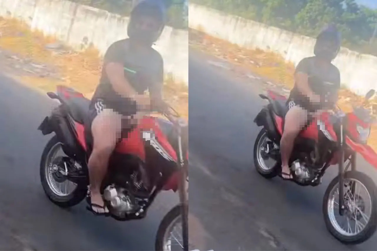 Imagem da notícia Motociclista exibe órgão genital para mulher após ela deixar filha em escola, em Juazeiro do Norte