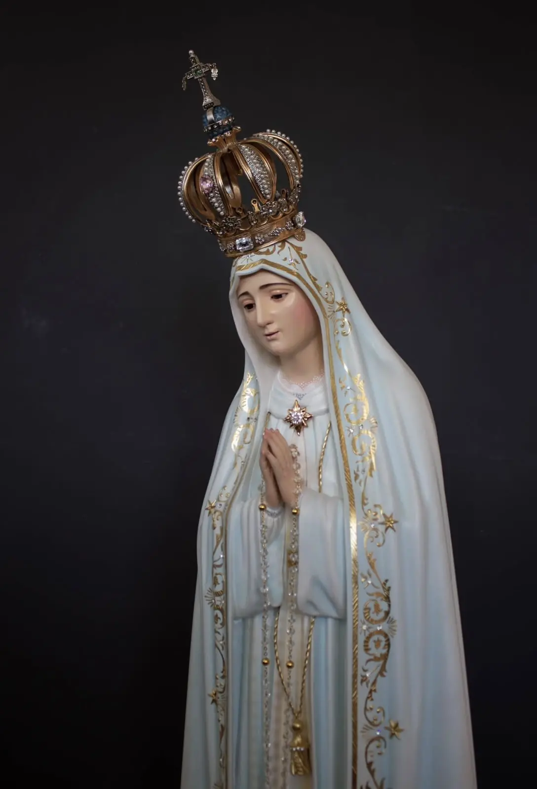 Imagem da notícia Réplica oficial de Nossa Senhora de Fátima passa por Fortaleza antes de chegar ao Crato