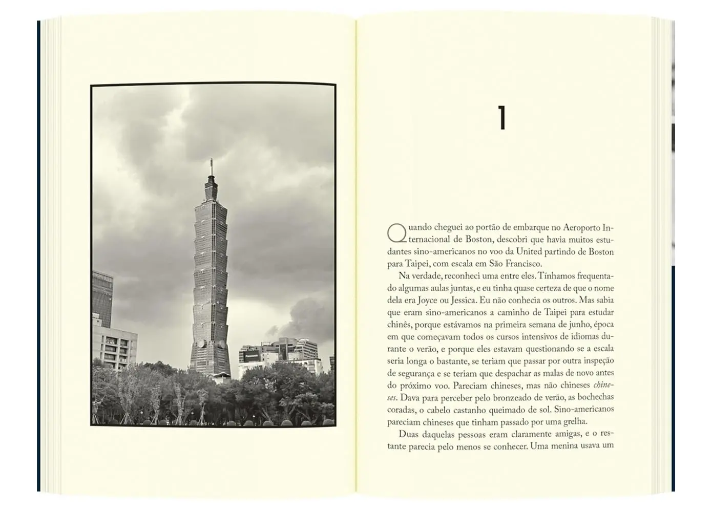 Imagem interna do livro História de Taipei para ilustrar matéria sobre novo livro de R. F. Kuang traz história de migração e reencontro com as origens.