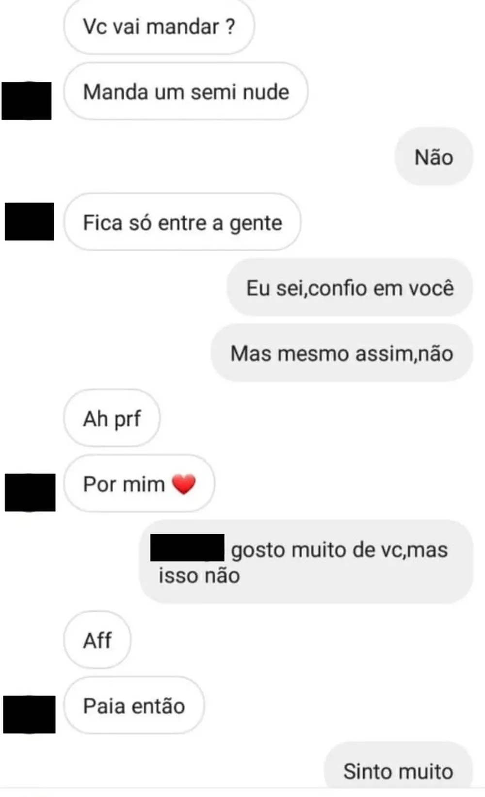 Captura de tela de conversa #ExposedFortal