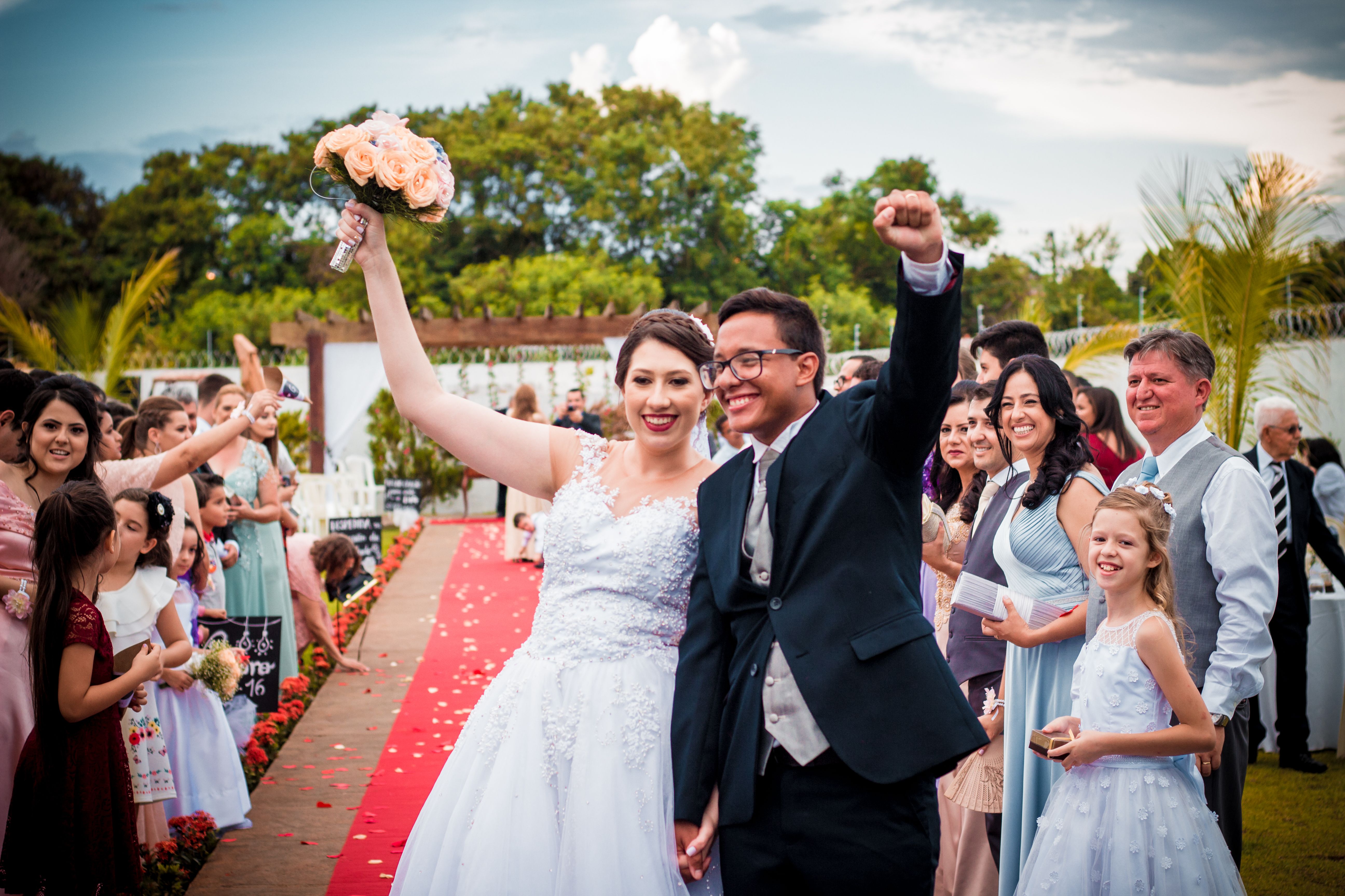 Imagem do casamento de Gabriel com Carol