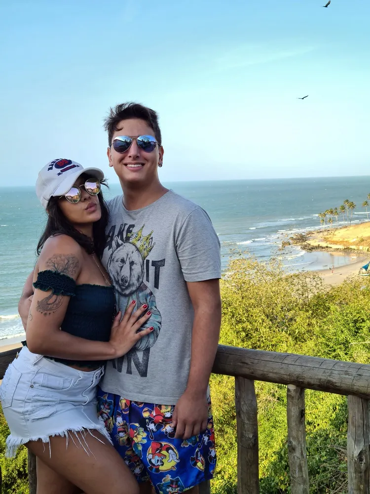 Aila Rodrigues e Luiz Paulo Mesquita reataram o namoro durante a pandemia