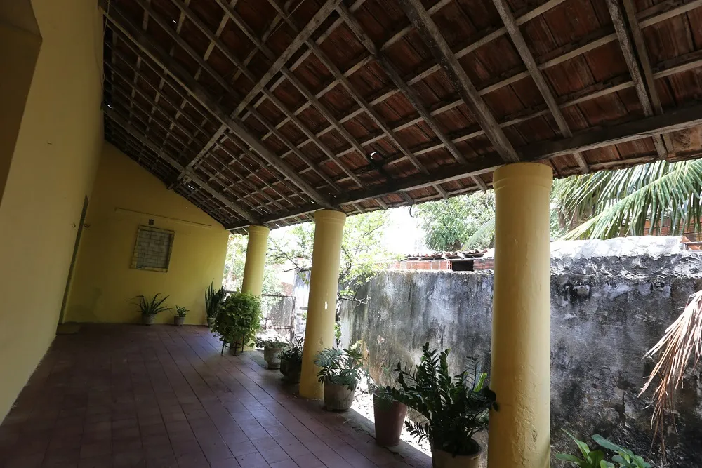 Detalhe da parte interna da Casa dos Benjamins, bem tombado pela Secretaria da Cultura de Fortaleza desde 2009