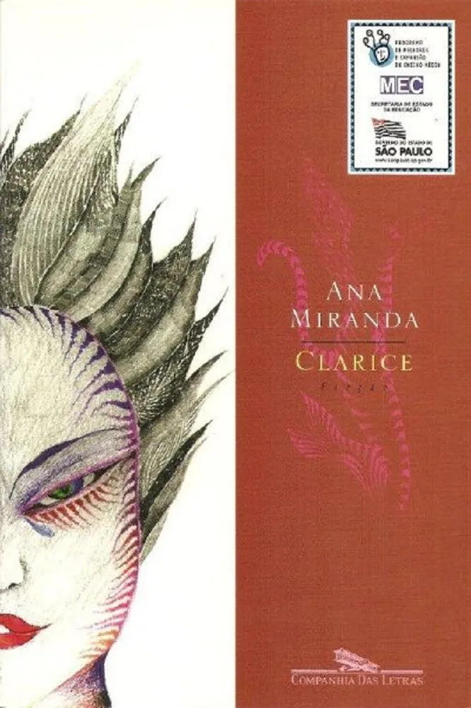 Capa da novela escrita por Ana Miranda em homenagem a Clarice Lispector