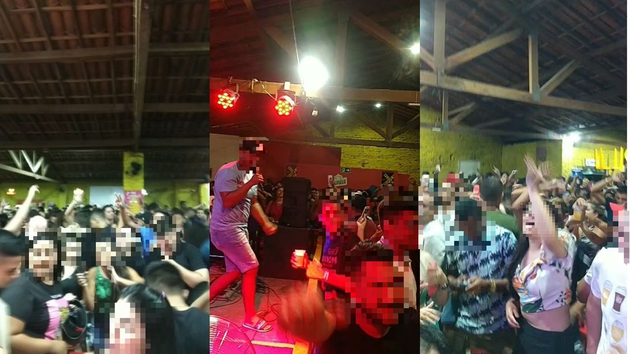 Após a festa de sexta em Iguatu, um vídeo da aglomeração foi compartilhado em redes sociais para denunciar o ocorrido