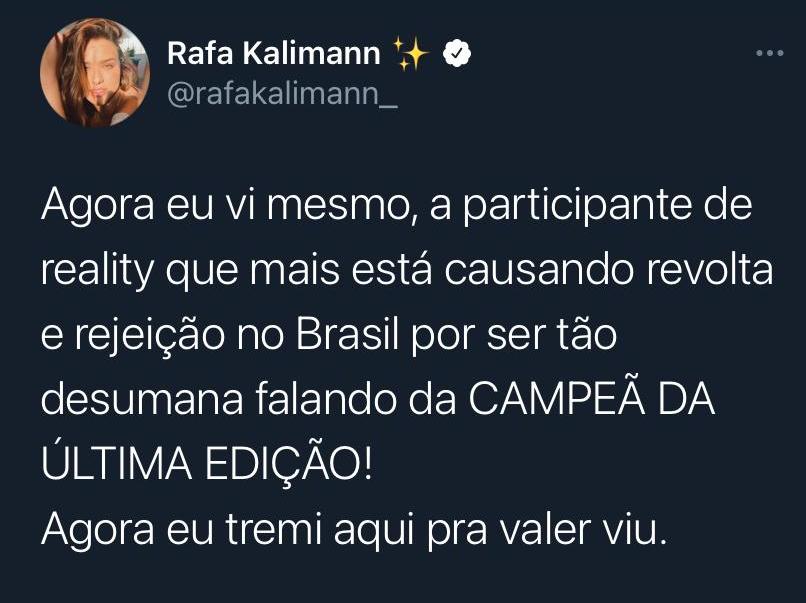 Twitter de Rafa kalimann
