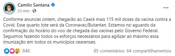 Post Camilo Facebook