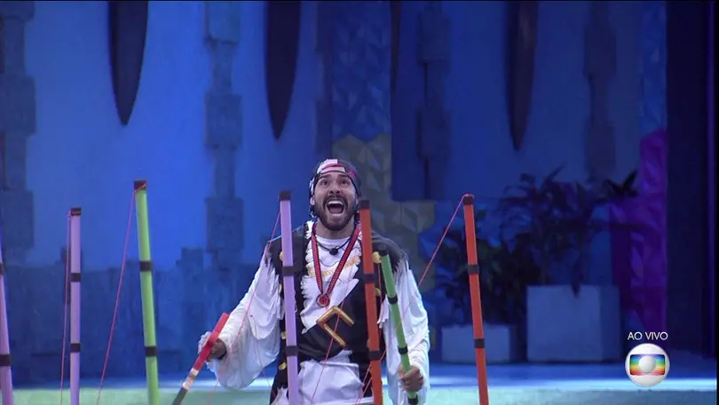 Arcrebiano venceu a prova bate e volta e se livrou do paredão depois de ter recebido oito votos da casa para ir para a berlinda