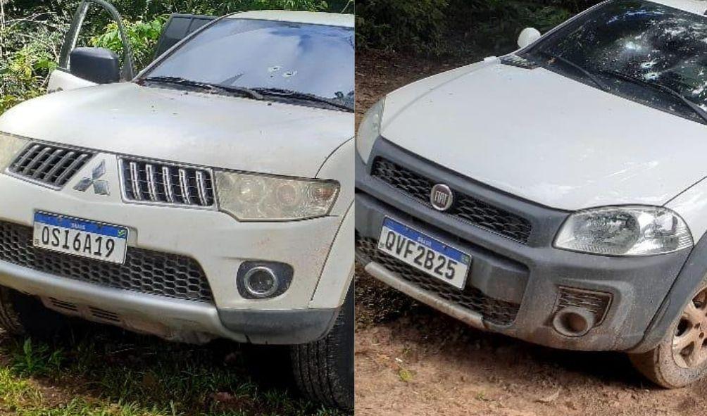 Carros com drogas apreendidas no Pará