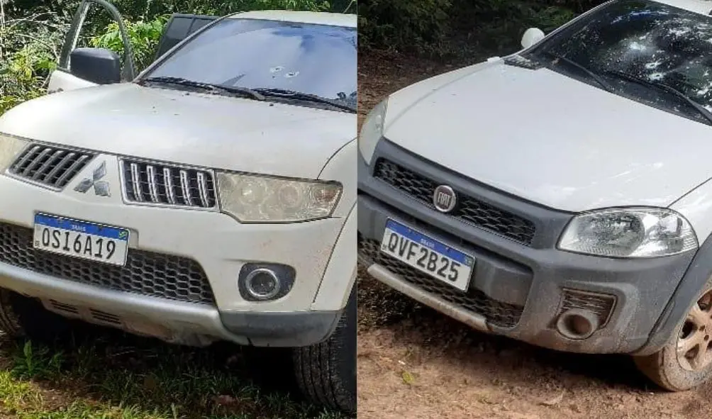 Carros com drogas apreendidas no Pará