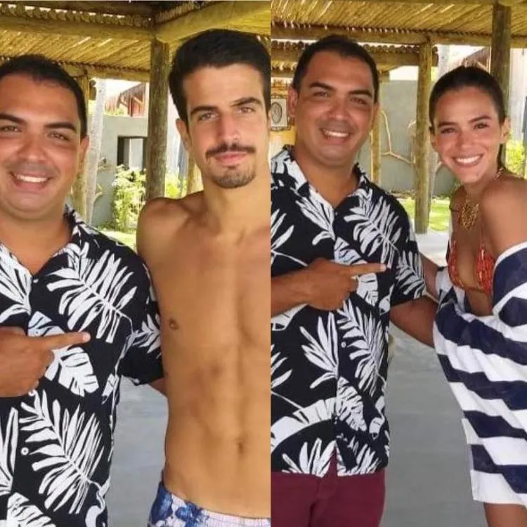Fã conseguiu tirar fotos separadas com os atores