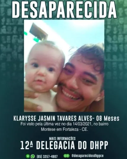 A DHPP publicou foto da criança e dos pais em redes sociais.