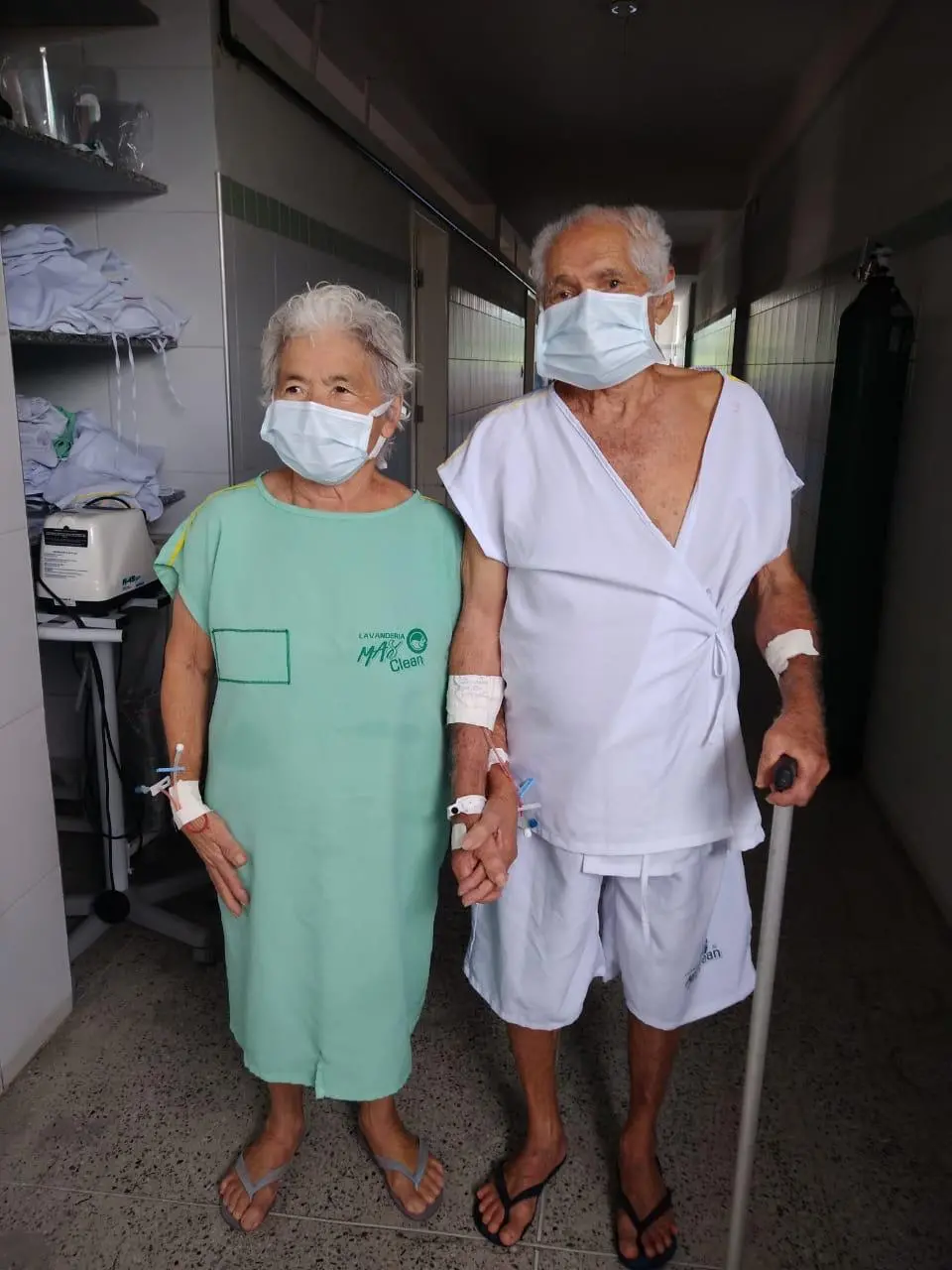 Idosos recebendo alta em Sobral