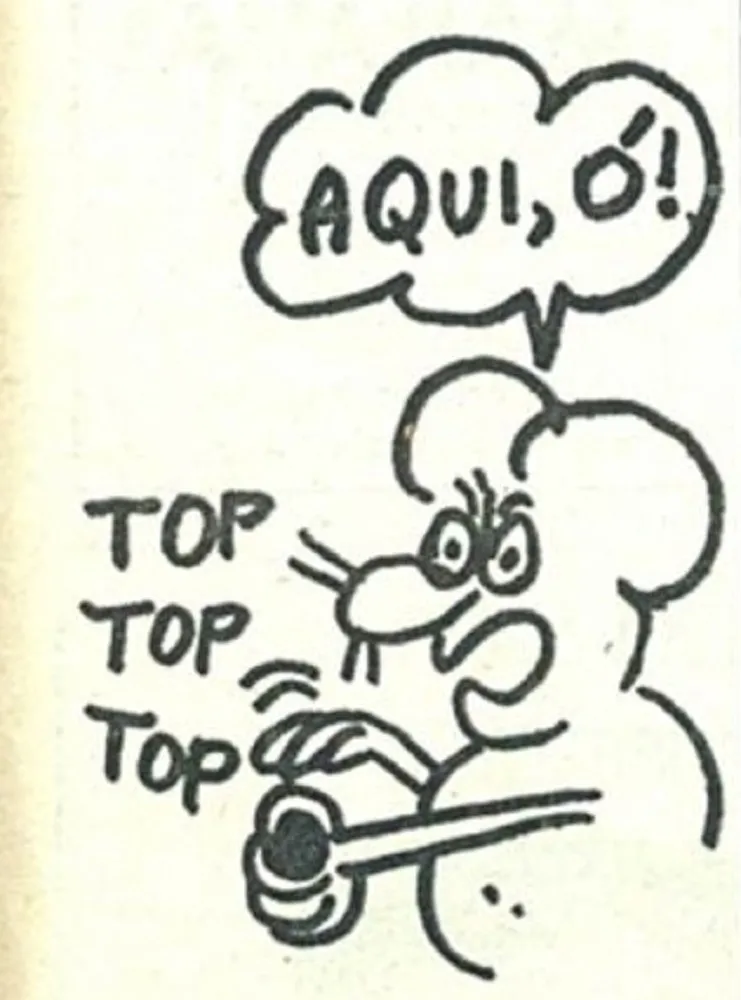 O ratinho Sid, criado pelo cartunista Jaguar, era o mascote do Pasquim