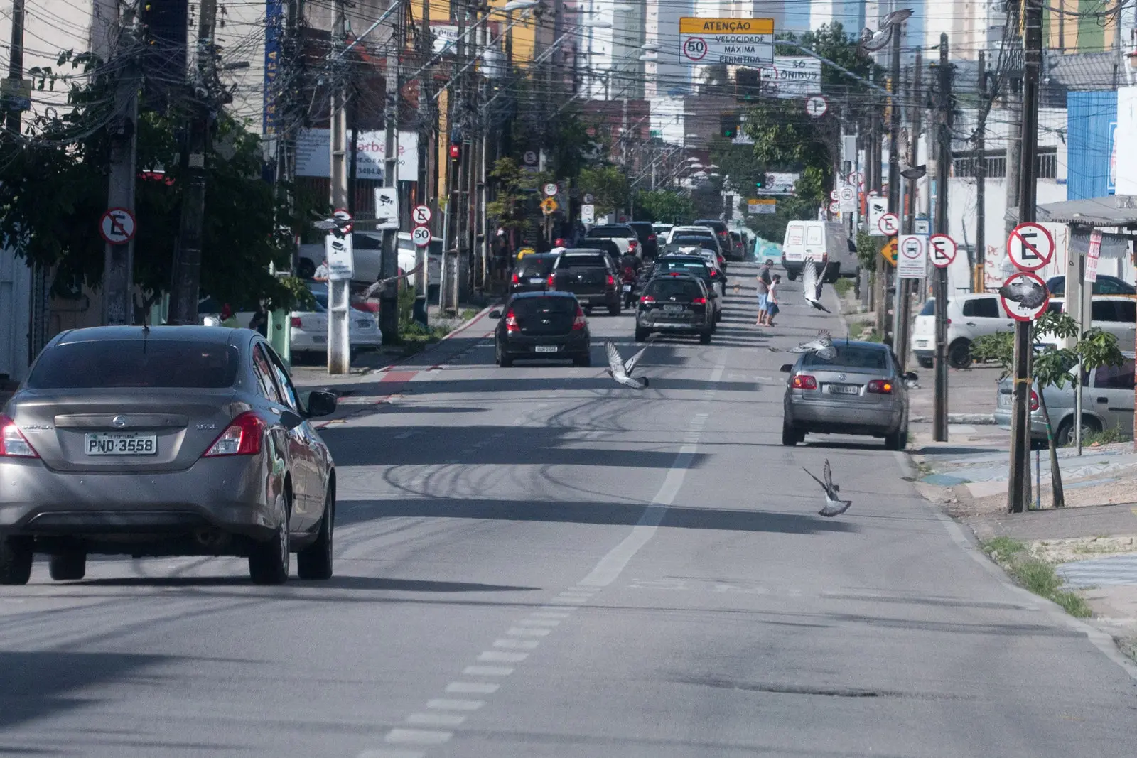 Imagem de trânsito no bairro Montese